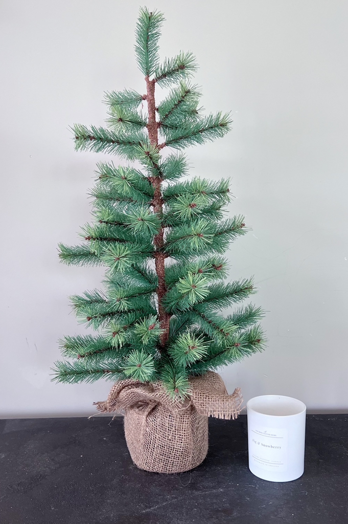 faux table top pine tree